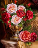 Без бренда «Букет роз в изящной вазе» в Орле