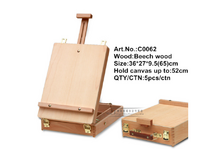 Без бренда «Набор подарочный «Две картинки» 27 предметов: этюдник 35 см из бука, краски акрил 12x12 мл, 2 холста 22x30 на мдф, 10 кисти, мастихин, палитра» в Орле