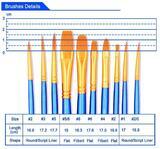 Тип товара Коробка 250 шт.: Кисти для рисования набор (10 шт)