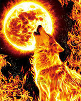 Без бренда «Огненный волк воет на луну (20шт)» в Орле