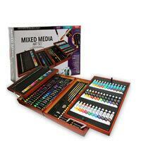 Без бренда «Оптовая коробка 5 шт.: Художественный набор (174 предмета) в деревянном чемоданчике» в Орле