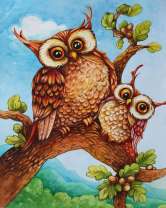 Без бренда «Совёнок с совой на ветке» в Орле