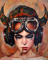 Без бренда «Девушка в шлеме с сигаретой» в Орле