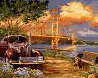 Без бренда «Американский автомобиль на фоне моста через залив» в Орле