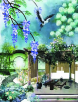 Без бренда «Сад с беседкой, цветами и птицей» в Орле