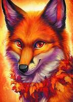 Без бренда «Хитрая лиса с осенним венком» в Орле